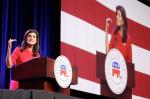 Nikki Haley na spotkaniu republikanów w Iowa