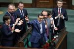 Mateusz Morawiecki podczas swojego wystąpienia skupił się na wychwalaniu swoich rządów