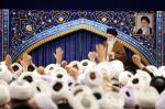 Najwyższy przywódca Iranu Ali Chamenei podczas wtorkowego spotkania z duchownymi z całego kraju