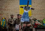 Pogrzeb ukraińskiego żołnierza w Buczy pod Kijowem