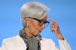 Christine Lagarde, szefowa Europejskiego Banku Centralnego. EBC utrzymał swoją główną stopę procentową bez zmian