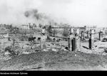 Ruiny oblężonego miasta Stalingrad, zdjęcie wykonano w październiku 1942 r.