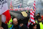 Rolniczy protest w Warszawie przerodził się w pewnym momencie w starcia z policją