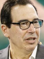 Steven Mnuchin, amerykański sekretarz skarbu w latach 2017–2021 w administracji prezydenta Donalda Trumpa.