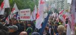 We wtorek związkowcy z Poczty Polskiej protestowali pod siedzibą MAP przeciw planom restrukturyzacji firmy