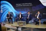 Uczestnicy debaty w Salonie „Rzeczpospolitej” w Karpaczu (od lewej): Paweł Czuryło („Rzeczpospolita”), Piotr Maciaszek (KUKE), Tomasz Pawlonka (ZBP) oraz Paweł Dziekoński (Fakro)