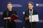 Wiceministra kultury Marta Cienkowska i ministra kultury Hanna Wróblewska ogłosiły nową formułę programów ministra