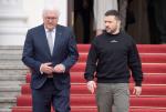 Prezydent RFN Frank-Walter Steinmeier i Wołodymyr Zełenski