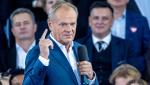 Donald Tusk podczas konwencji Koalicji Obywatelskiej zapowiedział nową strategię migracyjną; Warszawa, 12 października 2024 r.