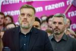 Partia, którą współkieruje Adrian Zandberg (na zdjęciu z Maciejem Koniecznym) dołącza do krytyków rządu Donalda Tuska