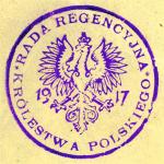 Oficjalny stempel Rady Regencyjnej Królestwa Polskiego