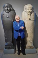 Erich von Däniken w Muzeum Historii Naturalnej w Wiedniu, dokąd przyjechał z wykładem „Czy wszystko było inaczej?”, 8 marca 2017 r.