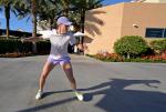 Iga Świątek podczas treningów przed Indian Wells