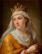 Królowa Jadwiga Andegaweńska (ok. 1373/74 –1399) – obraz Marcella Bacciarellego ok. 1770 r.