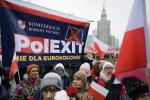Polityków PiS skłania do eurosceptycznej retoryki nie tylko rywalizacja z obiema antyunijnymi Konfederacjami (na zdjęciu Marsz Niepodległości, Warszawa, 11 listopada 2023)