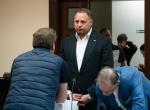 Andrij Jermak na sali kijowskiego sądu