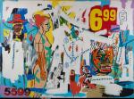 Jean-Michel Basquiat & Andy Warhol, „6.99”, 1985 r., akryl i olej na płótnie (297 x 410 cm), Nicola Erni Collection