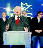 ≥Krótkie wystąpienie Jarosława Kaczyńskiego działacze Prawa i Sprawiedliwości przyjęli milczeniem