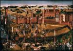 „Oblężenie Malborka” – współczesny obraz Krzysztofa Izdebskiego będący odtworzeniem zaginionego płótna 
