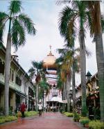 Sultan Mosque w muzułmańskiej dzielnicy Kampong Glam – największy i najpiękniejszy meczet Singapuru