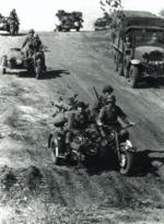 Niemiecka kolumna  zmotoryzowana, ofensywa znad Donu, lato 1942 r.