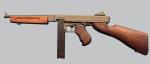 Amerykański pistolet  maszynowy Thompson M1A1