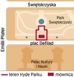 Hyde Park na rok. Mównica w Hyde Parku ma 140 cm wysokości. Kosztowała 7 tys zł. 