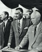 Prezydent Egiptu Naser i sowiecki przywódca Chruszczow lata 50.