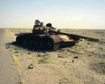 Zniszczony czołg T-72 