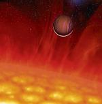 Odkrywanie planet wokół odległych słońc stało się pasją wielu polskich naukowców.  Artystyczna wizja planety, która przeżyła  wybuch swojej gwiazdy