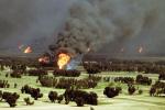 Płonące szyby naftowe w Kuwejcie