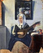 Han van Meegeren „Muzykująca kobieta”, olej na płótnie, 63 x 49 cm, ok. 1935/36