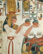 Żona faraona Nefertari, malowidło z grobowca w Dolinie Królów