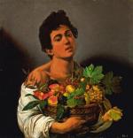 Caravaggio „Chłopiec z koszem owoców” (olej na płótnie, ok. 1593)