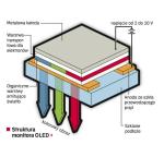 Struktura monitora OLED