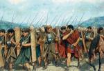Rzymscy legioniści w marszu, rys. Peter Connolly 
