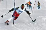 Łukasz Szeliga na zawodach Pucharu Europy w narciarstwie alpejskim niepełnosprawnych w Pitztal 