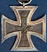 Najstarsza wersja Żelaznego Krzyża ustanowiona w roku 1813