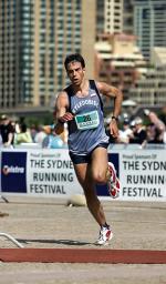 Robert Celiński podczas maratonu w Sydney