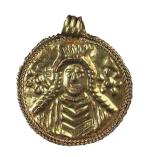 Złoty medalion, prawdopodobnie sarmacki, IV – V w. n.e. 