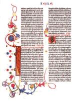 Inicjał z Biblii Gutenberga, Księga Jeremiasza, 1455 rok