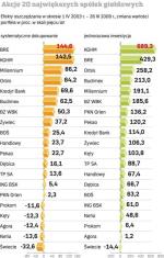 akcje 20 największych spółek giełdowych