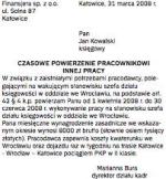 Czasowe powierzenie pracownikowi innej pracy