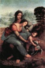 Leonardo da Vinci, „Św. Anna Samotrzeć” 