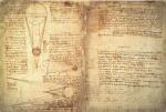 Notatki dotyczące zależności Ziemi i Księżyca od Słońca, fragment z tzw. Kodeksu Hammera XVI, zbioru pism Leonarda da Vinci