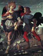 „Tobiasz i anioł”, obraz Andrea Verroccio namalowany wspólnie z Leonardem