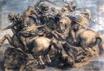 „Bitwa pod Anghiari”, szkic Petera Paula Rubensa według malowidła Leonarda da Vinci