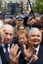 W uroczystościach wzięli udział Szimon Peres i Lech Kaczyński