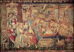 XVI-wieczny arras flamandzki przedstawiający przybycie Vasco da Gamy do Kalikatu