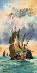 Okręt Vasco da Gamy, ilustracja z XIX wiecznego wydania 
